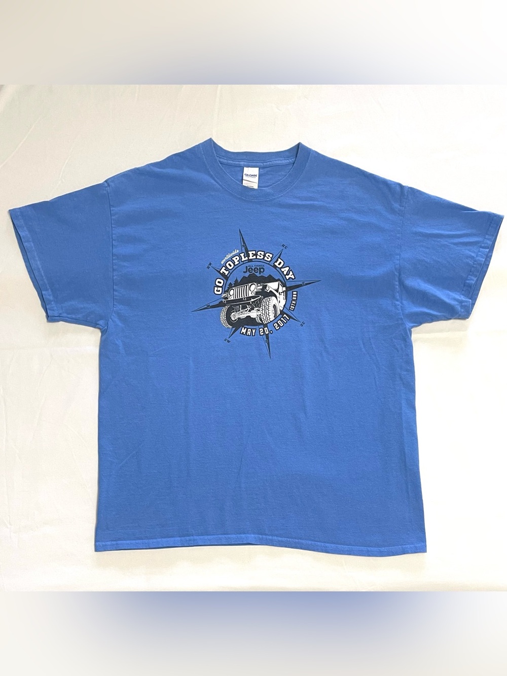 Jeep “Worldwide Topless Day” Short Sleeve T-Shirt 2017 Men’s XL